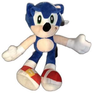 Sega Sonic The Hedgehog Plush 11" Blue Stuffed Animal Toy Hanging Suction Cup